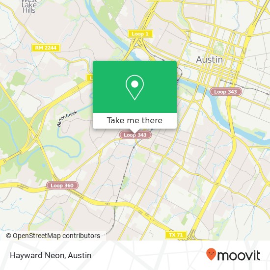 Hayward Neon map