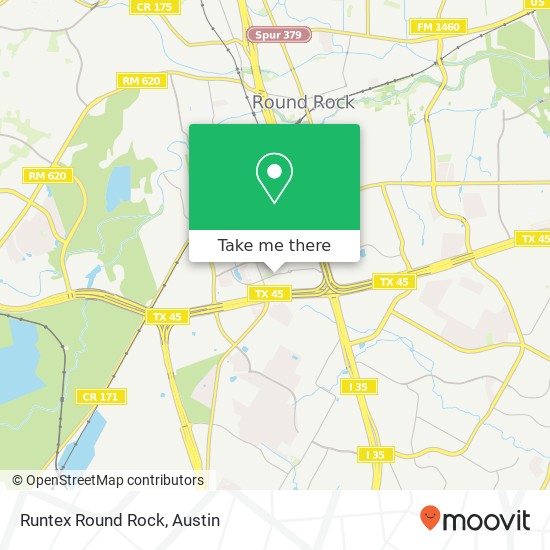 Mapa de Runtex Round Rock