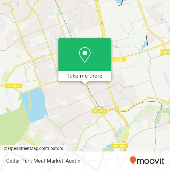 Cedar Park Meat Market map