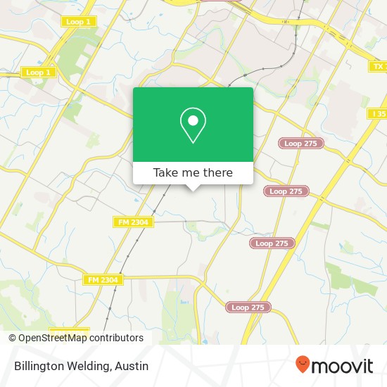 Billington Welding map