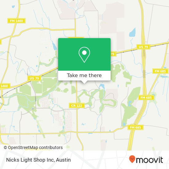 Nicks Light Shop Inc map