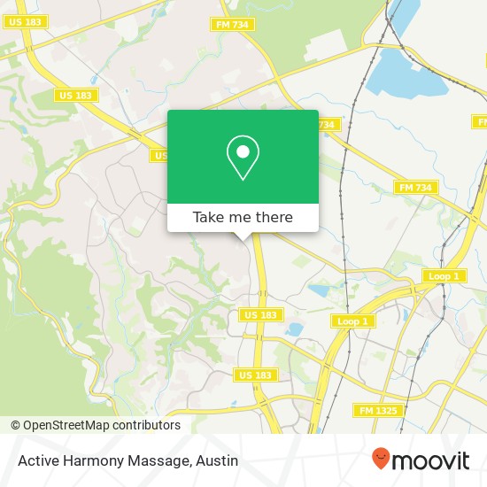 Active Harmony Massage map