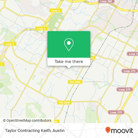 Taylor Contracting Keith map