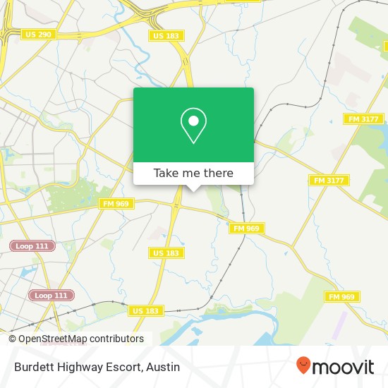 Burdett Highway Escort map