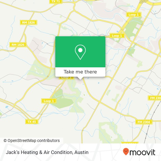 Jack's Heating & Air Condition map