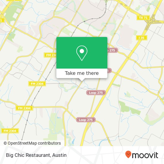 Mapa de Big Chic Restaurant