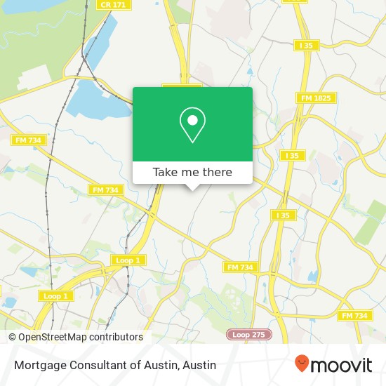 Mortgage Consultant of Austin map