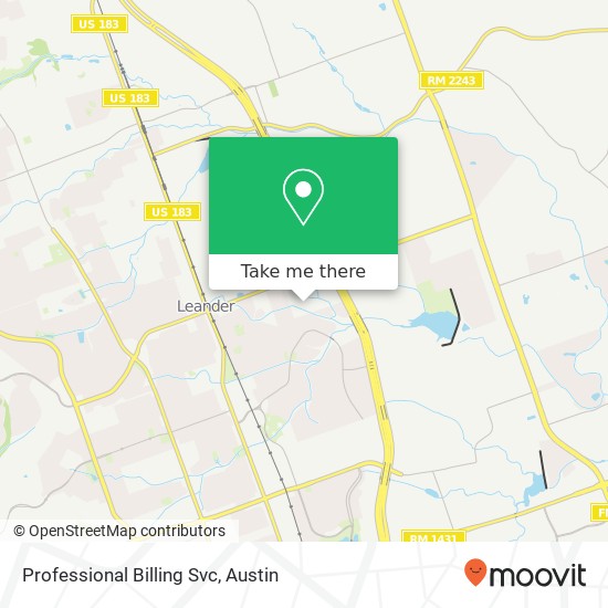 Professional Billing Svc map