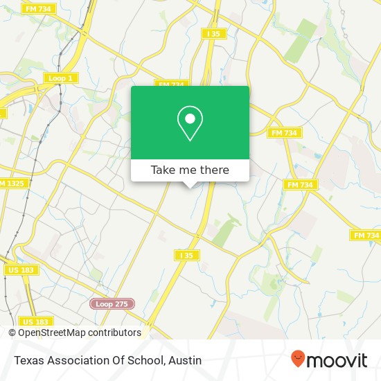 Texas Association Of School map