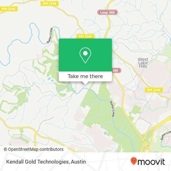 Mapa de Kendall Gold Technologies