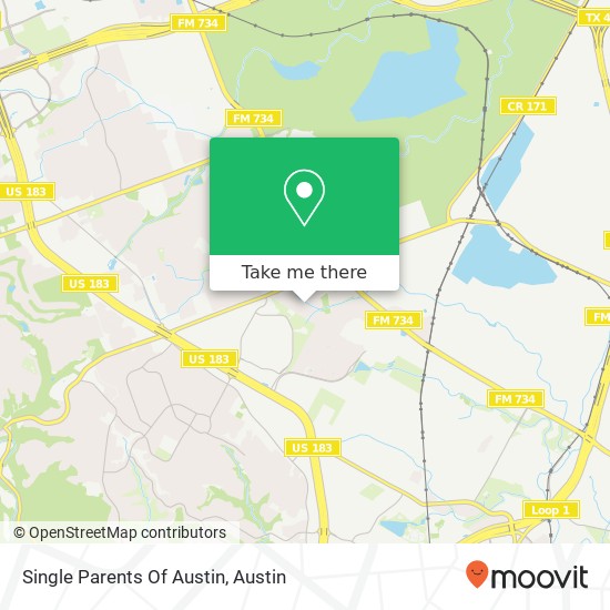 Mapa de Single Parents Of Austin