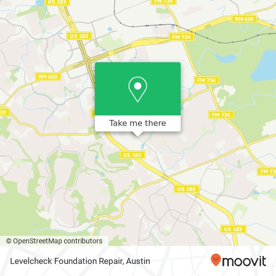 Mapa de Levelcheck Foundation Repair