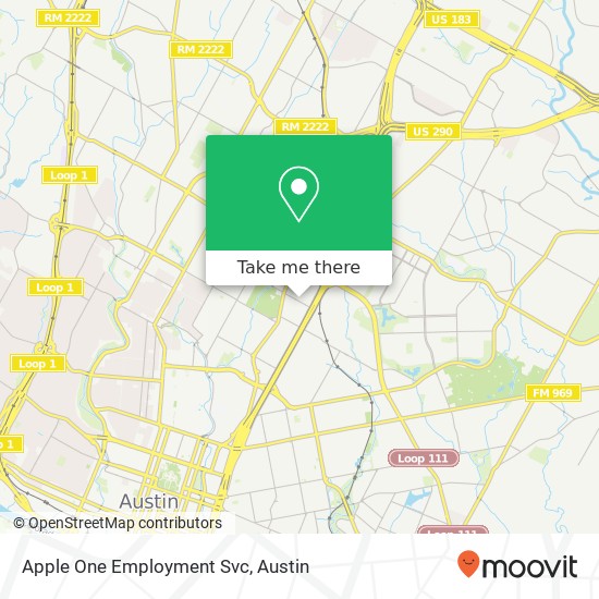 Mapa de Apple One Employment Svc