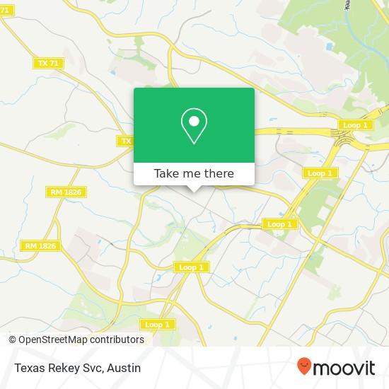 Texas Rekey Svc map