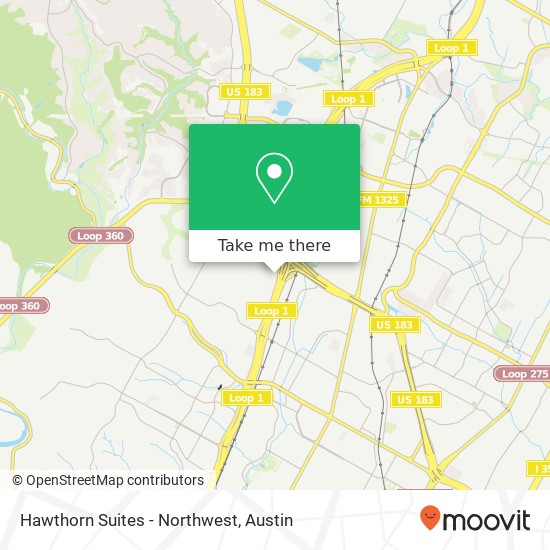 Mapa de Hawthorn Suites - Northwest