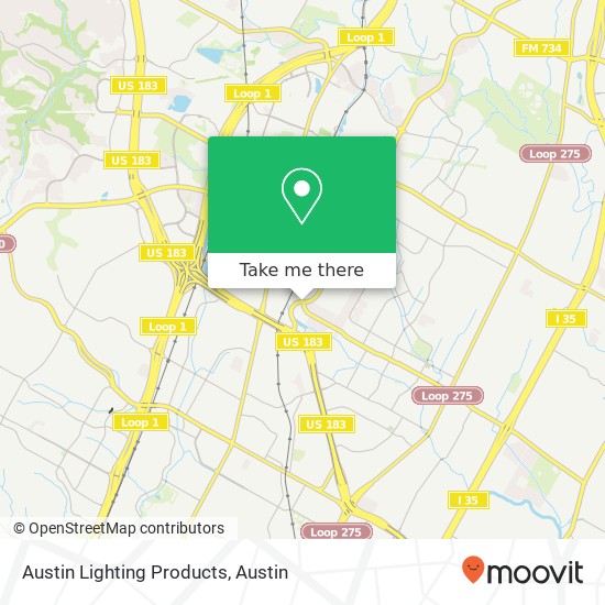 Mapa de Austin Lighting Products