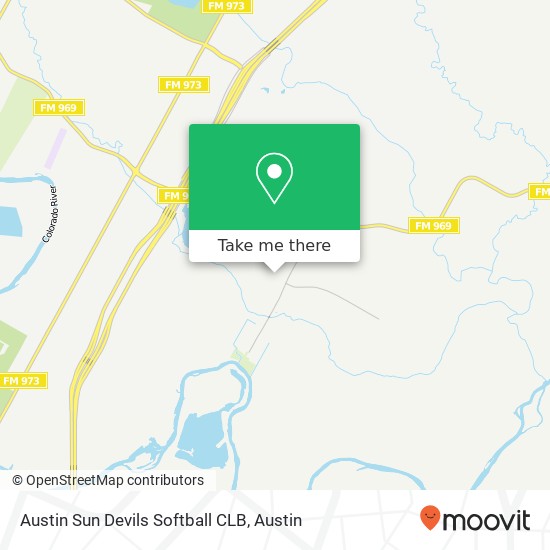 Mapa de Austin Sun Devils Softball CLB