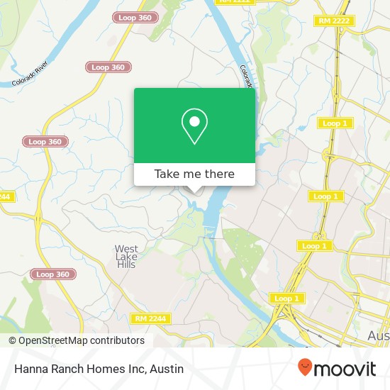 Mapa de Hanna Ranch Homes Inc