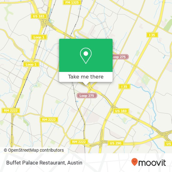 Mapa de Buffet Palace Restaurant
