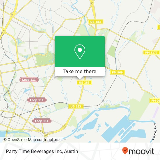 Mapa de Party Time Beverages Inc