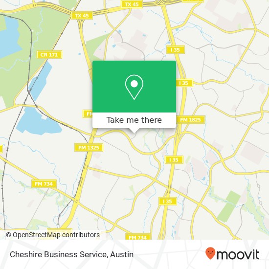 Mapa de Cheshire Business Service