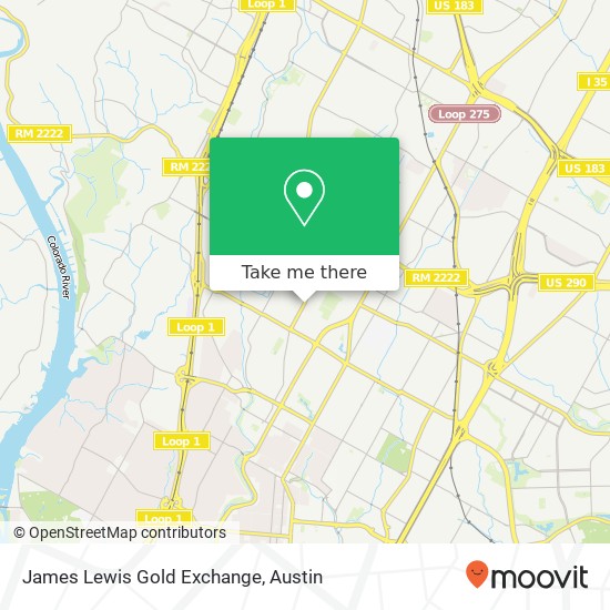 Mapa de James Lewis Gold Exchange
