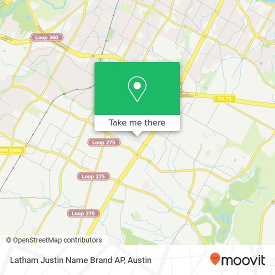 Latham Justin Name Brand AP map