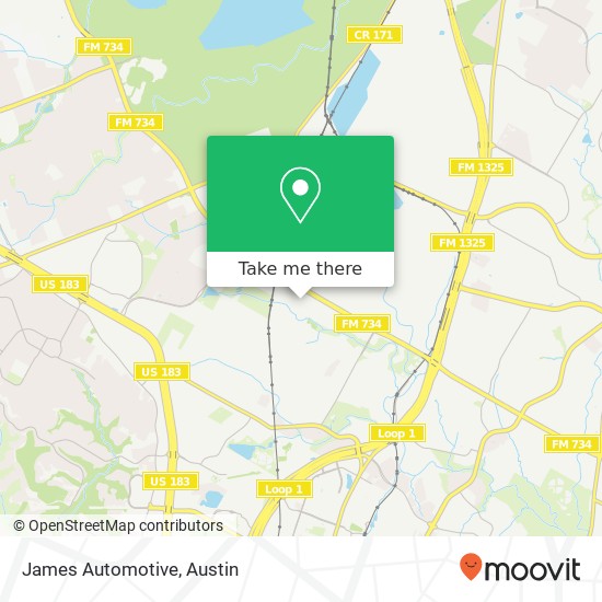 James Automotive map