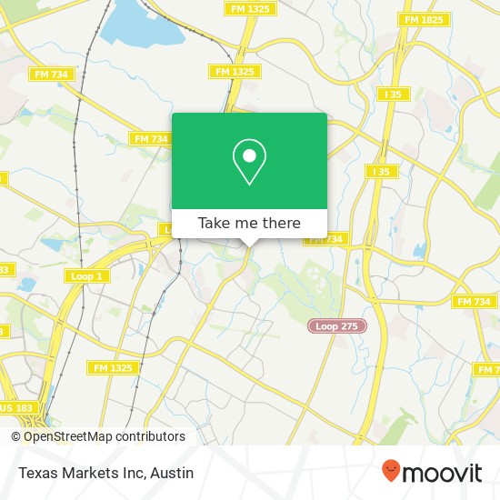 Texas Markets Inc map