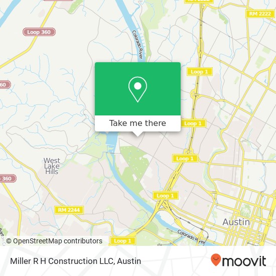 Miller R H Construction LLC map