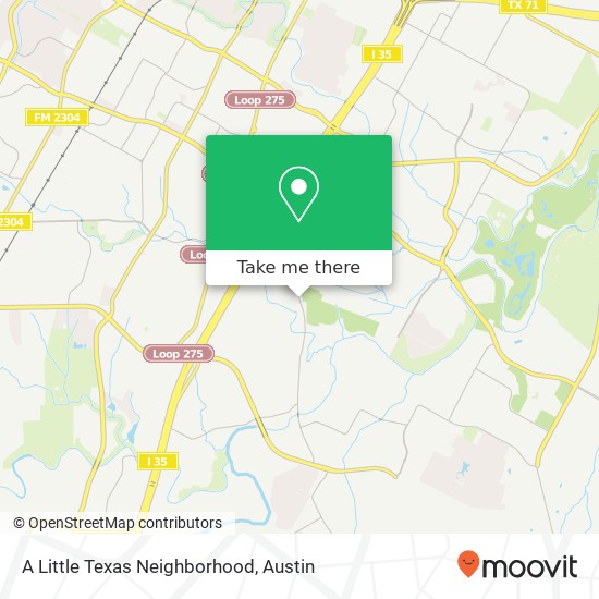 A Little Texas Neighborhood map