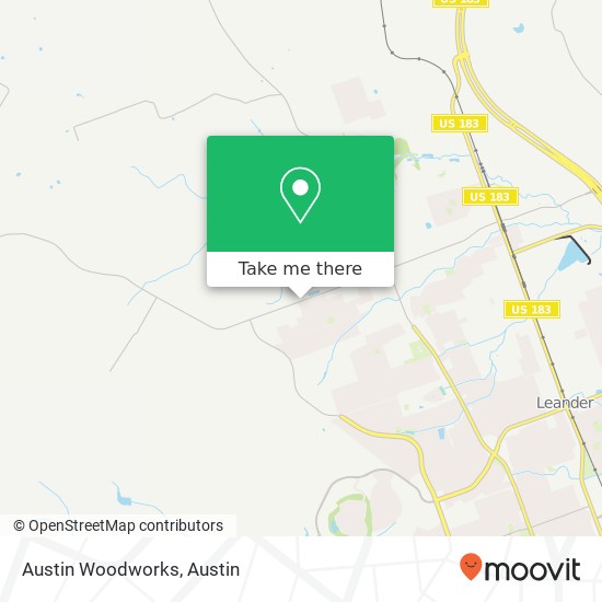 Austin Woodworks map