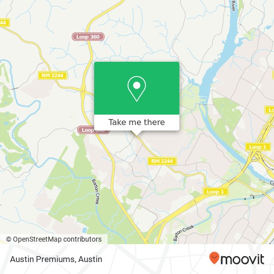 Austin Premiums map