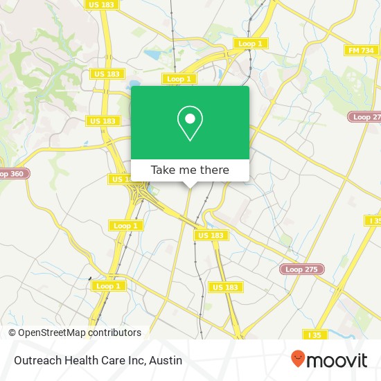 Mapa de Outreach Health Care Inc