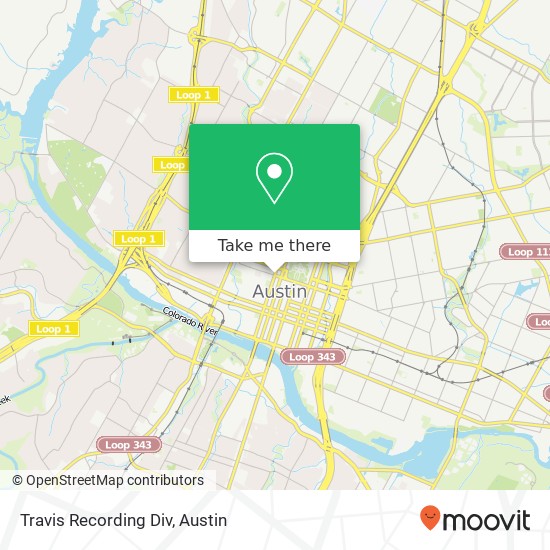 Mapa de Travis Recording Div