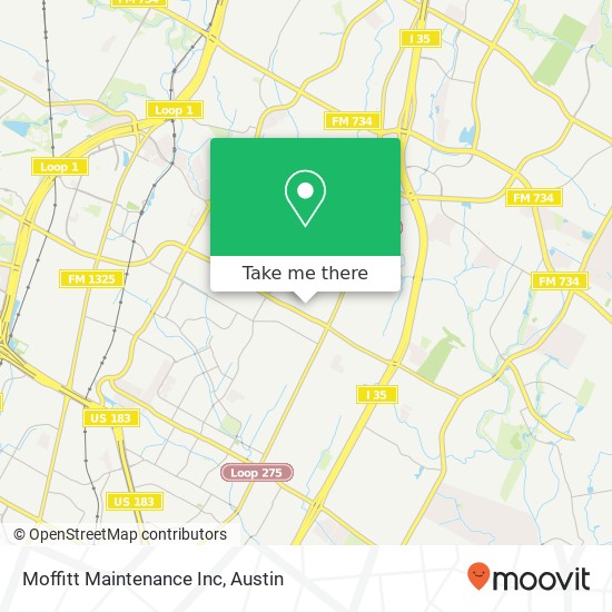 Moffitt Maintenance Inc map