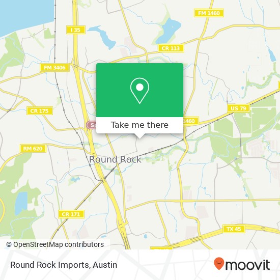 Round Rock Imports map