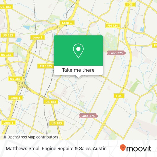 Mapa de Matthews Small Engine Repairs & Sales