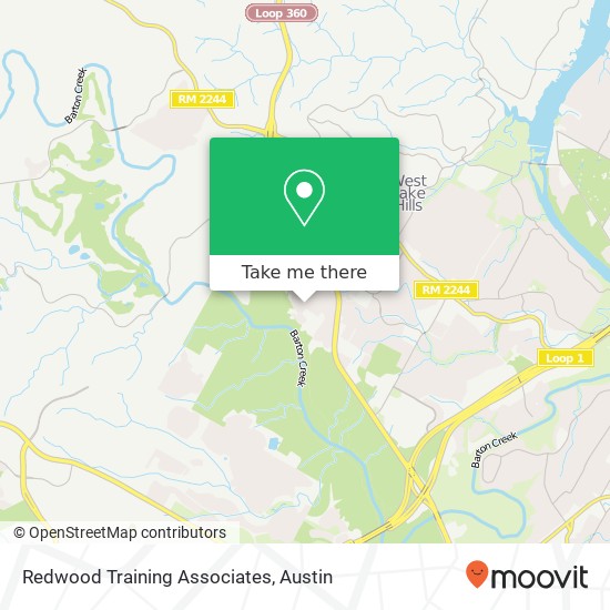 Redwood Training Associates map