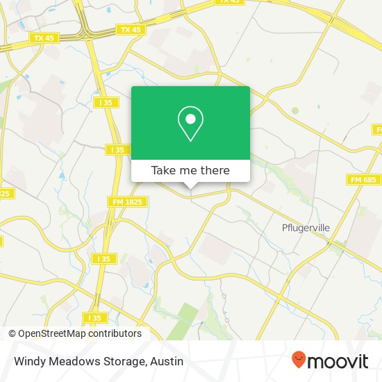 Windy Meadows Storage map