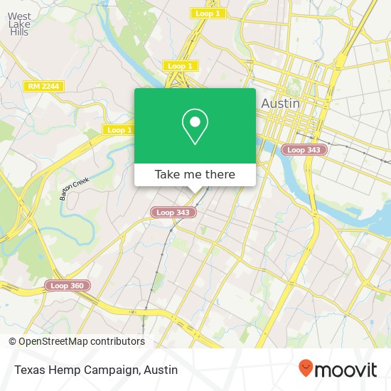 Texas Hemp Campaign map