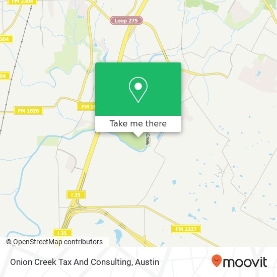 Onion Creek Tax And Consulting map