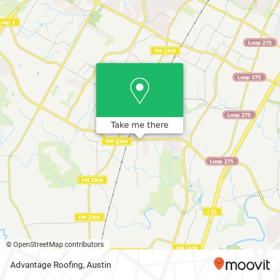 Advantage Roofing map