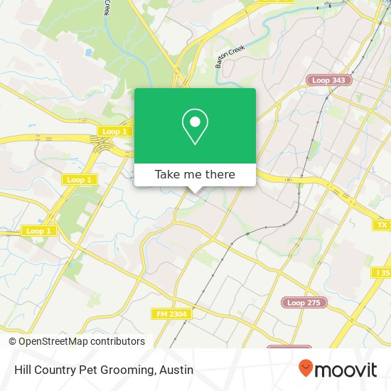 Mapa de Hill Country Pet Grooming