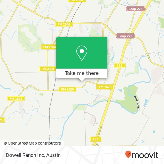Dowell Ranch Inc map