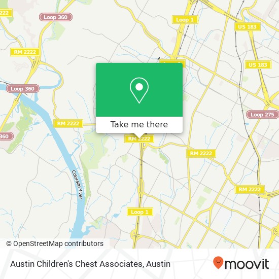 Mapa de Austin Children's Chest Associates