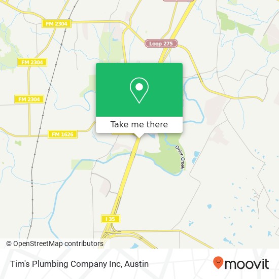 Mapa de Tim's Plumbing Company Inc