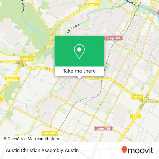 Mapa de Austin Christian Assembly