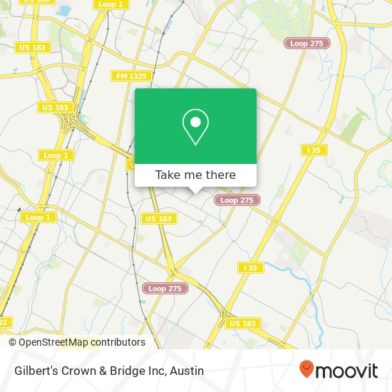 Gilbert's Crown & Bridge Inc map