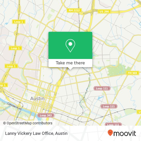 Mapa de Lanny Vickery Law Office